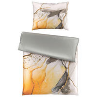 POSTELJINA SA DVA LICA NORA 140/200 cm saten zlatna  - zlatna, Dizajnerski, tekstil (140/200cm) - Novel