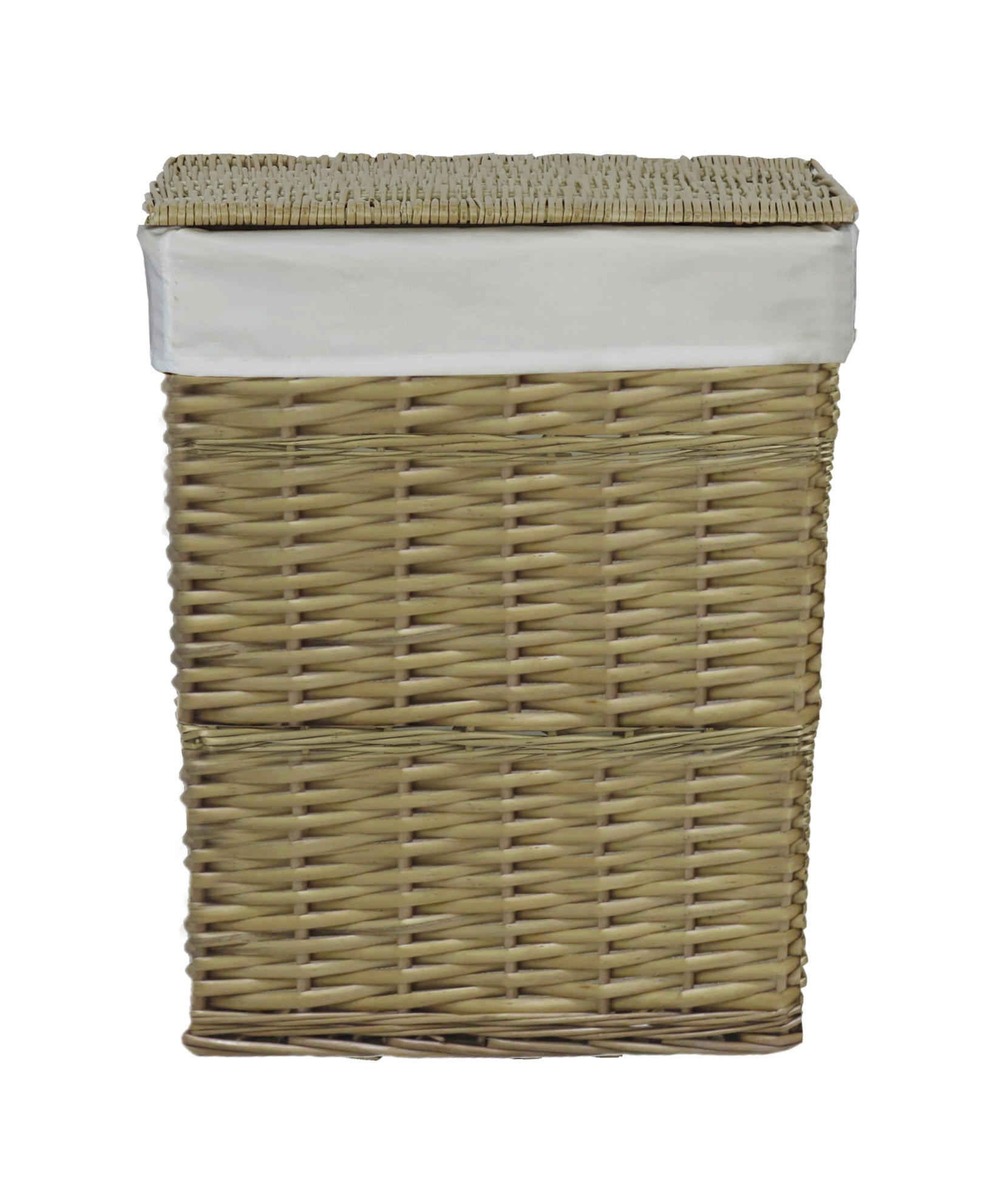 WÄSCHEKORB - Naturfarben, Basics, Holz/Textil (38/48/28cm) - Ambia Home