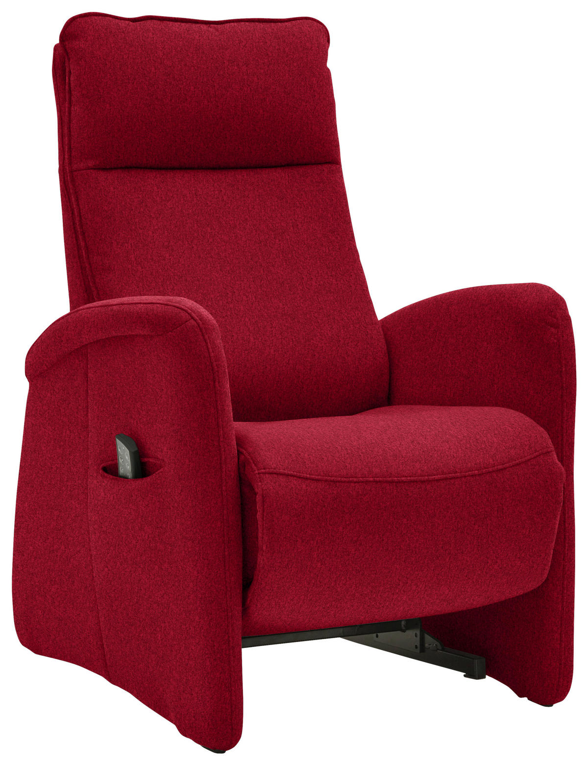 FERNSEHSESSEL in Chenille Rot  - Rot, Konventionell, Textil (79/114/87-176cm) - Valdera