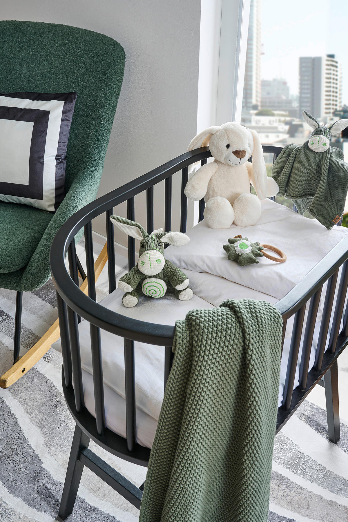 SCHMUSEDECKE  80/100 cm  - Grün, Trend, Textil (80/100cm) - Avelia