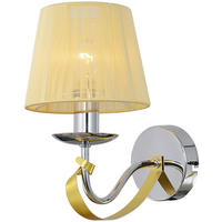 VÄGGLAMPA Diva 23/15/27 cm   - svart, Klassisk, metall (23/15/27cm)