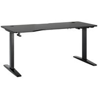 SCHREIBTISCH Schwarz  - Schwarz, Modern, Holzwerkstoff/Kunststoff (160/71/116/75cm) - MID.YOU