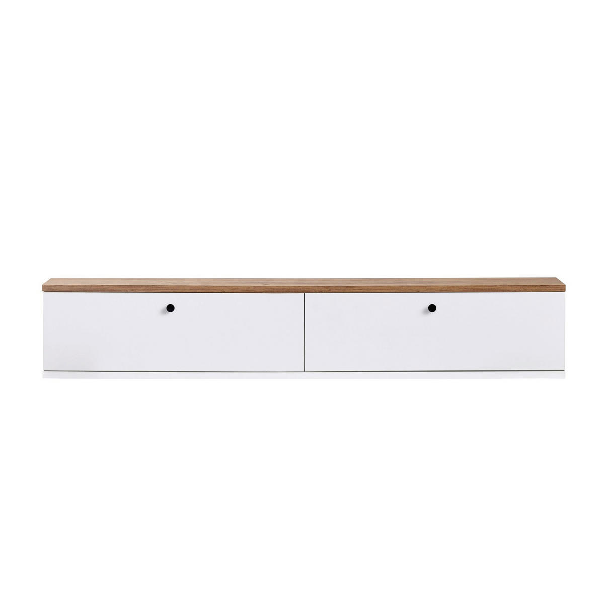 TV-ELEMENT - Weiss/Kieferfarben, Modern, Holzwerkstoff (140/25/25cm) - MID.YOU