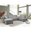 WOHNLANDSCHAFT in Mikrofaser Hellgrau  - Hellgrau/Schwarz, Konventionell, Textil/Metall (165/317/193cm) - Sit & More