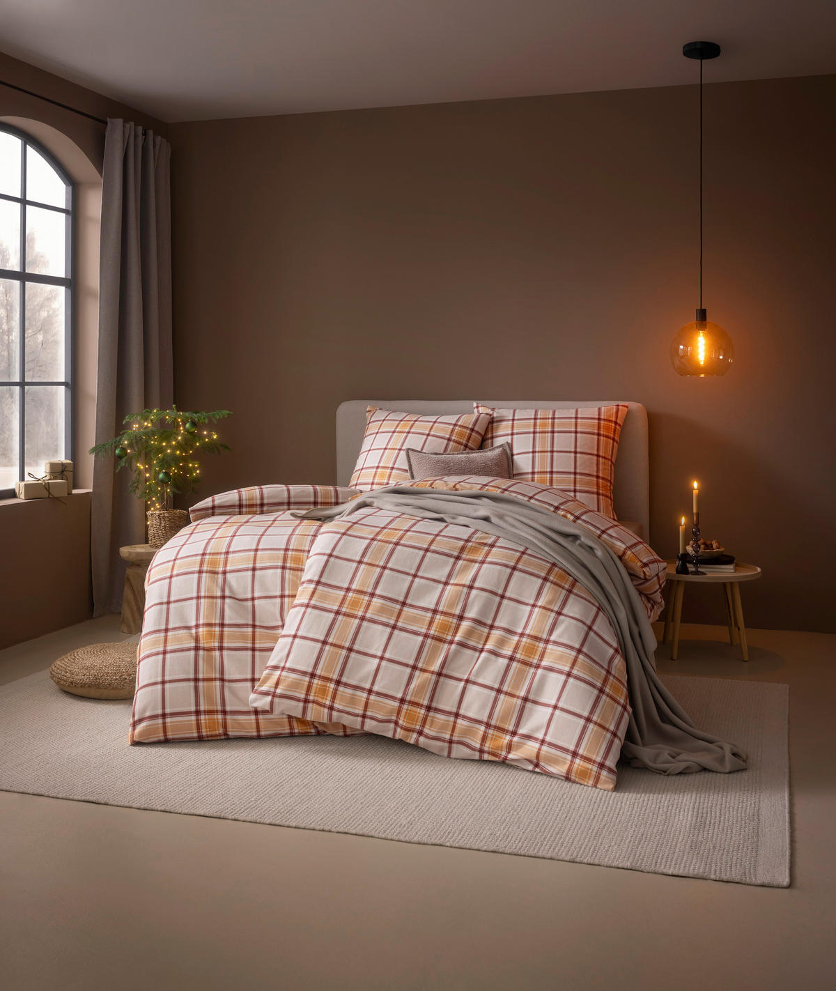 BETTWÄSCHE 2-teilig Impulse Flanell 135/200 cm  - Creme, Design, Textil (135/200cm) - Estella