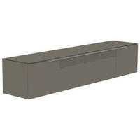 LOWBOARD  in 210/41/45 cm  - Alufarben/Grau, Design, Glas/Holzwerkstoff (210/41/45cm) - Moderano