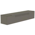 LOWBOARD Grau, Alufarben  - Alufarben/Grau, Design, Glas/Holzwerkstoff (210/41/45cm) - Moderano