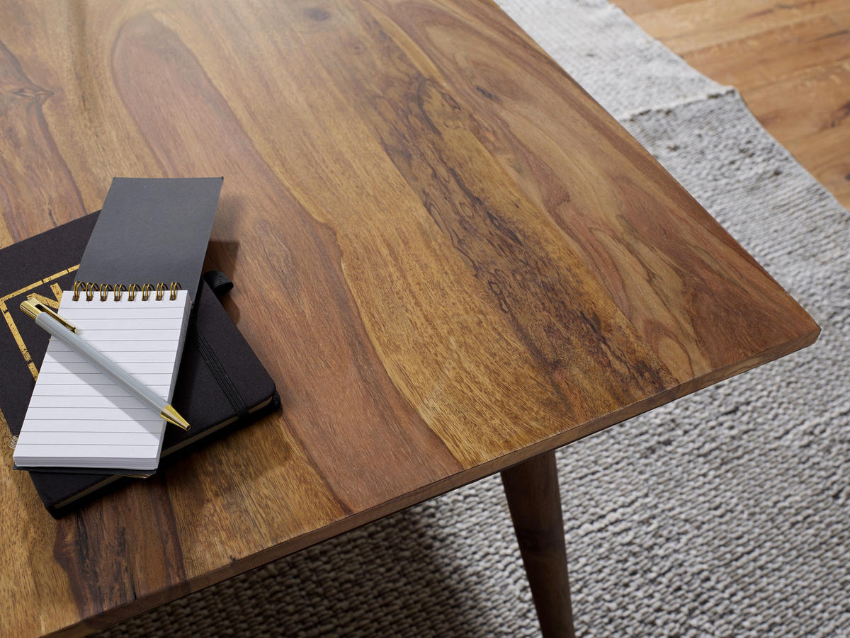 ESSTISCH Sheesham massiv rechteckig Sheeshamfarben  - Sheeshamfarben, Design, Holz (160/80/76cm) - MID.YOU