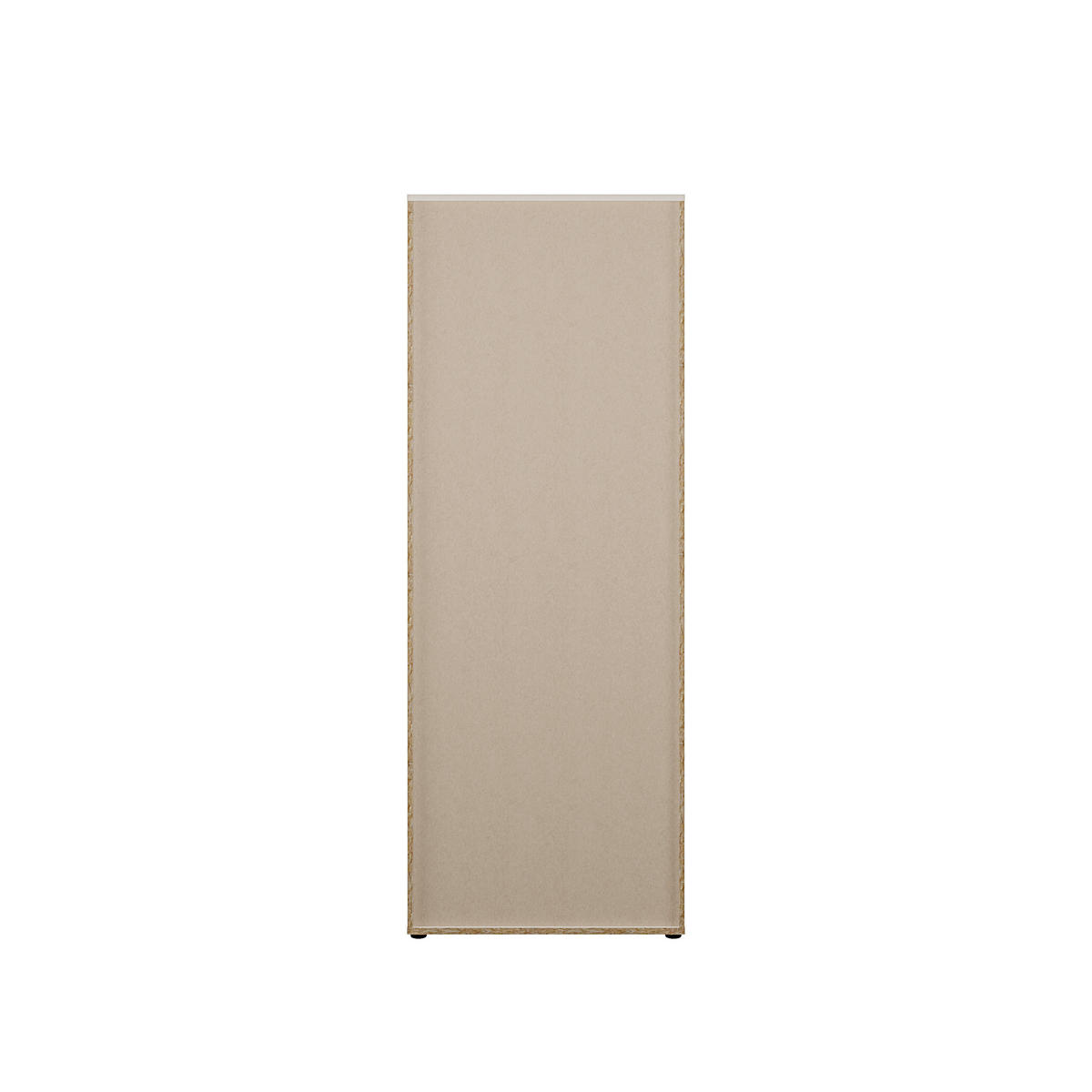 DREHTÜRENSCHRANK 73,7/197,5/34,8 cm,  in Sandfarben, 4 Tür(en)  - Sandfarben/Schwarz, Design, Holzwerkstoff/Kunststoff (73,7/197,5/34,8cm)
