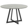 GARTENTISCH 121/121/74 cm Metall rund  - Dunkelgrau/Anthrazit, Design, Kunststoff/Metall (121/121/74cm)
