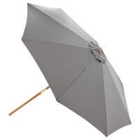 SONNENSCHIRM 300 cm  - Grau, KONVENTIONELL, Holz/Textil (300/244cm) - Gardenson