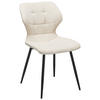 STUHL  in Eisen Webstoff Holz, Metall, Textil  - Beige/Schwarz, LIFESTYLE, Holz/Textil (47/82/59cm) - Livetastic