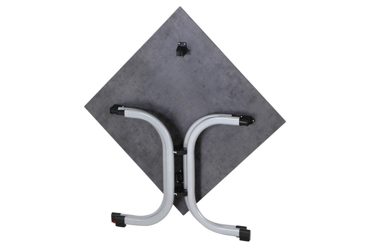 GARTENKLAPPTISCH 80/80/71 cm  - Anthrazit/Silberfarben, KONVENTIONELL, Holz/Kunststoff (80/80/71cm) - Siena Garden