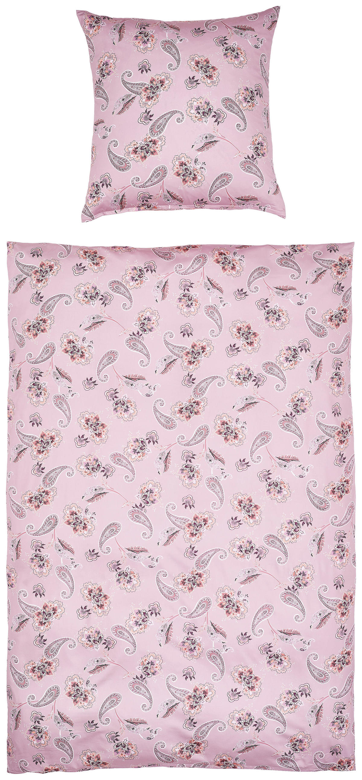 BETTWÄSCHE Satin 135/200 cm  - Mauve, Basics, Textil (135/200cm) - Estella