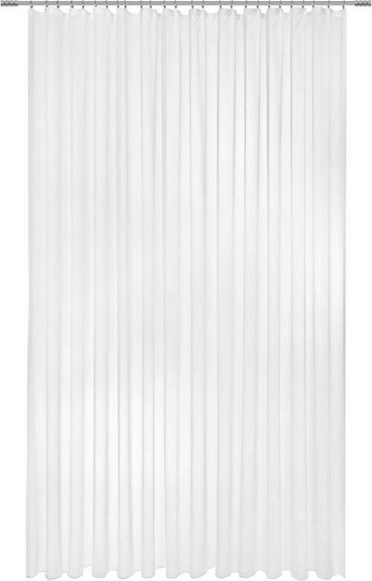 KUSOVÁ ZÁCLONA, 300/175 cm - biela, Basics, textil (300/175cm) - Esposa