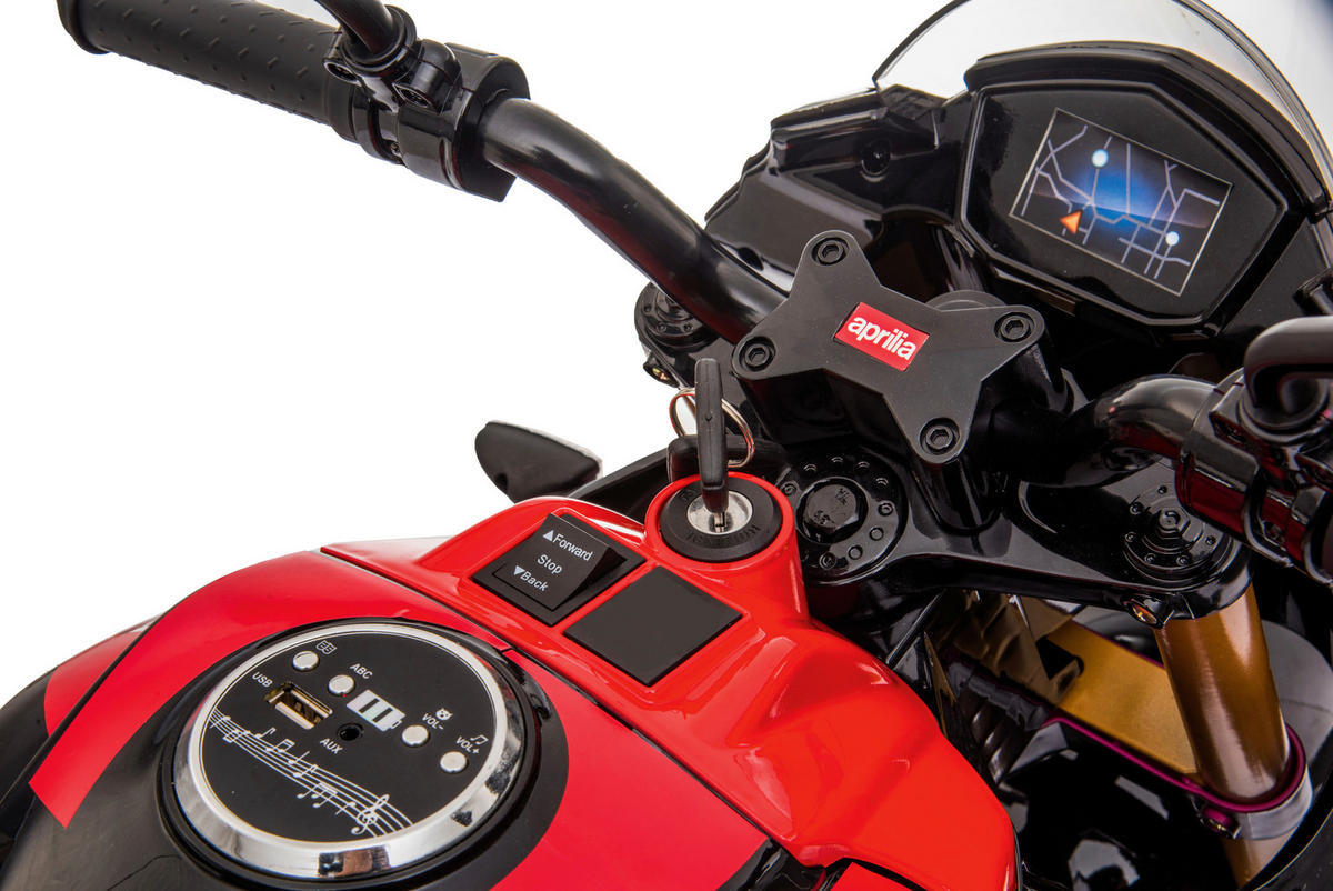 KINDER-MOTORRAD APRILIA TUONO  - Rot/Schwarz, KONVENTIONELL, Kunststoff (108/53/70cm)