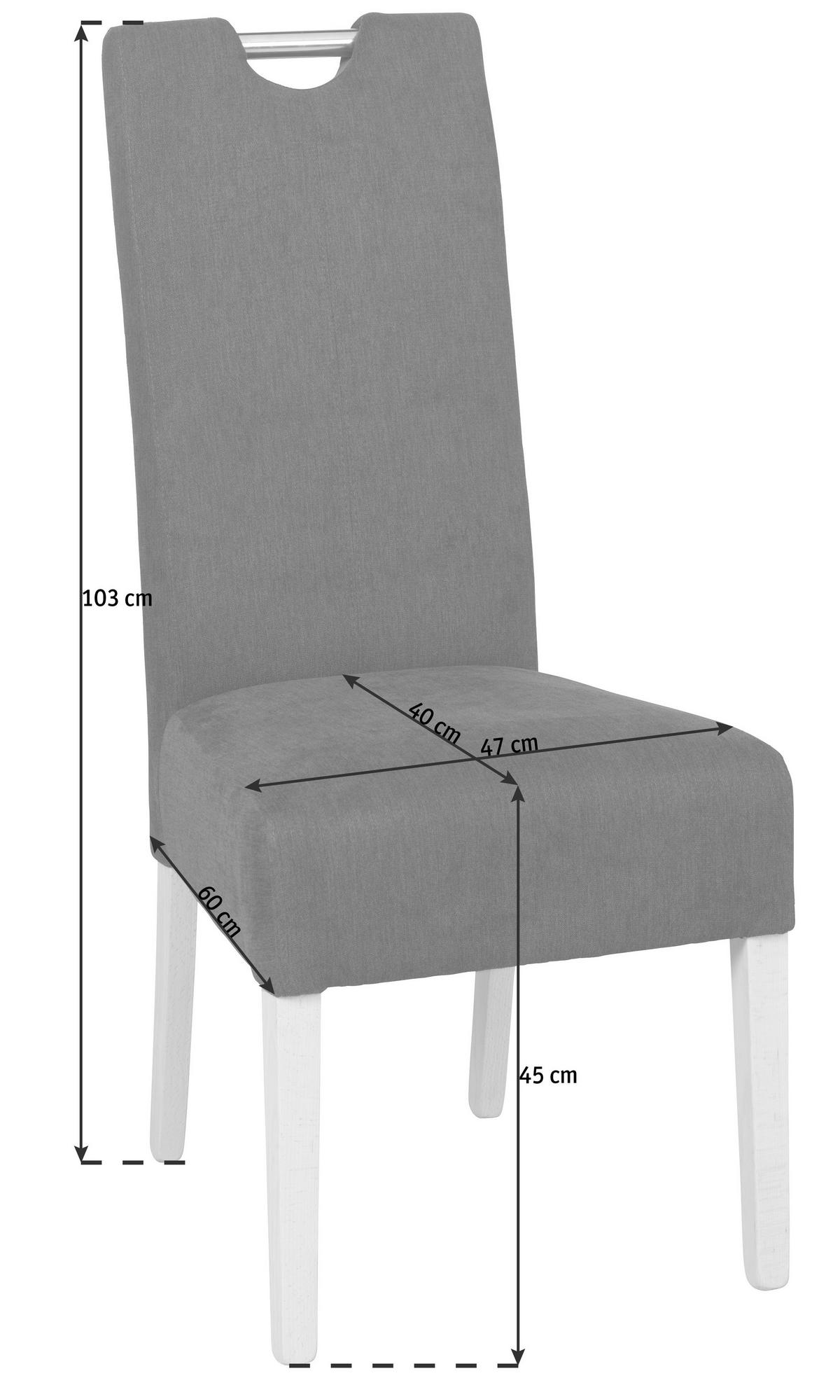 STUHL  in Stahl Webstoff Holz, Metall, Textil  - Dunkelbraun/Buchefarben, Natur, Holz/Textil (47/103/60cm) - Cantus