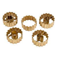 LINZER-KEKSAUSSTECHER - Goldfarben, KONVENTIONELL, Metall (3,5cm) - Dr.Oetker