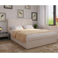 BOXBETT 160/200 cm  in Beige  - Beige/Schwarz, MODERN, Holz/Kunststoff (160/200cm) - MID.YOU