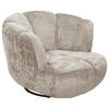 SESSEL in Chenille Taupe  - Taupe/Schwarz, Konventionell, Textil/Metall (101/69/107cm) - MID.YOU