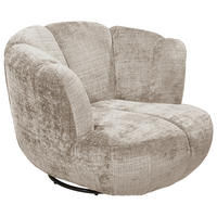 SESSEL in Chenille Taupe  - Taupe/Schwarz, Konventionell, Textil/Metall (101/69/107cm) - MID.YOU
