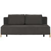 SCHLAFSOFA in Textil Dunkelgrau  - Dunkelgrau/Naturfarben, Design, Holz/Textil (211/88/102cm) - Niels Andersson