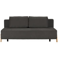 SCHLAFSOFA in Textil Dunkelgrau  - Dunkelgrau/Naturfarben, Design, Holz/Textil (211/88/102cm) - Niels Andersson
