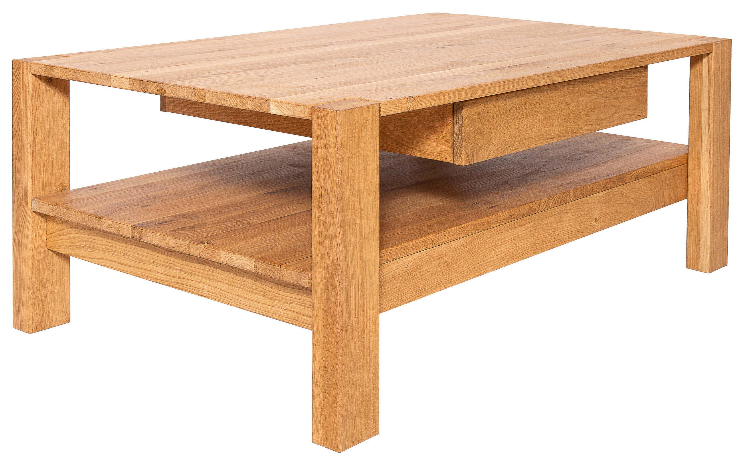 COUCHTISCH Wildeiche massiv 110/70/47,5 cm rechteckig Wildeiche  - Wildeiche, KONVENTIONELL, Holz (110/70/47,5cm) - Linea Natura