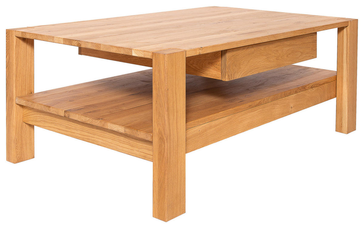 COUCHTISCH Wildeiche massiv 110/70/47,5 cm rechteckig Wildeiche  - Wildeiche, KONVENTIONELL, Holz (110/70/47,5cm) - Linea Natura
