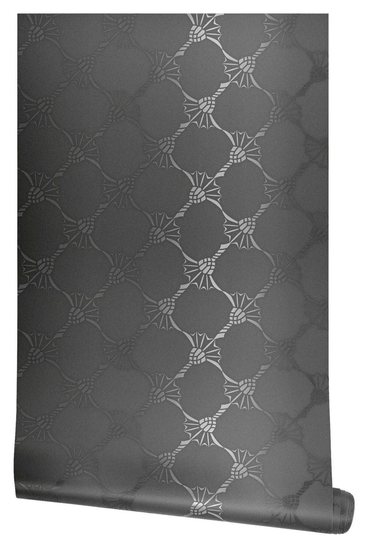 VLIESTAPETE 10.05 m J! CORNFLOWER  - Anthrazit, Design, Textil (53/1005cm) - Joop!