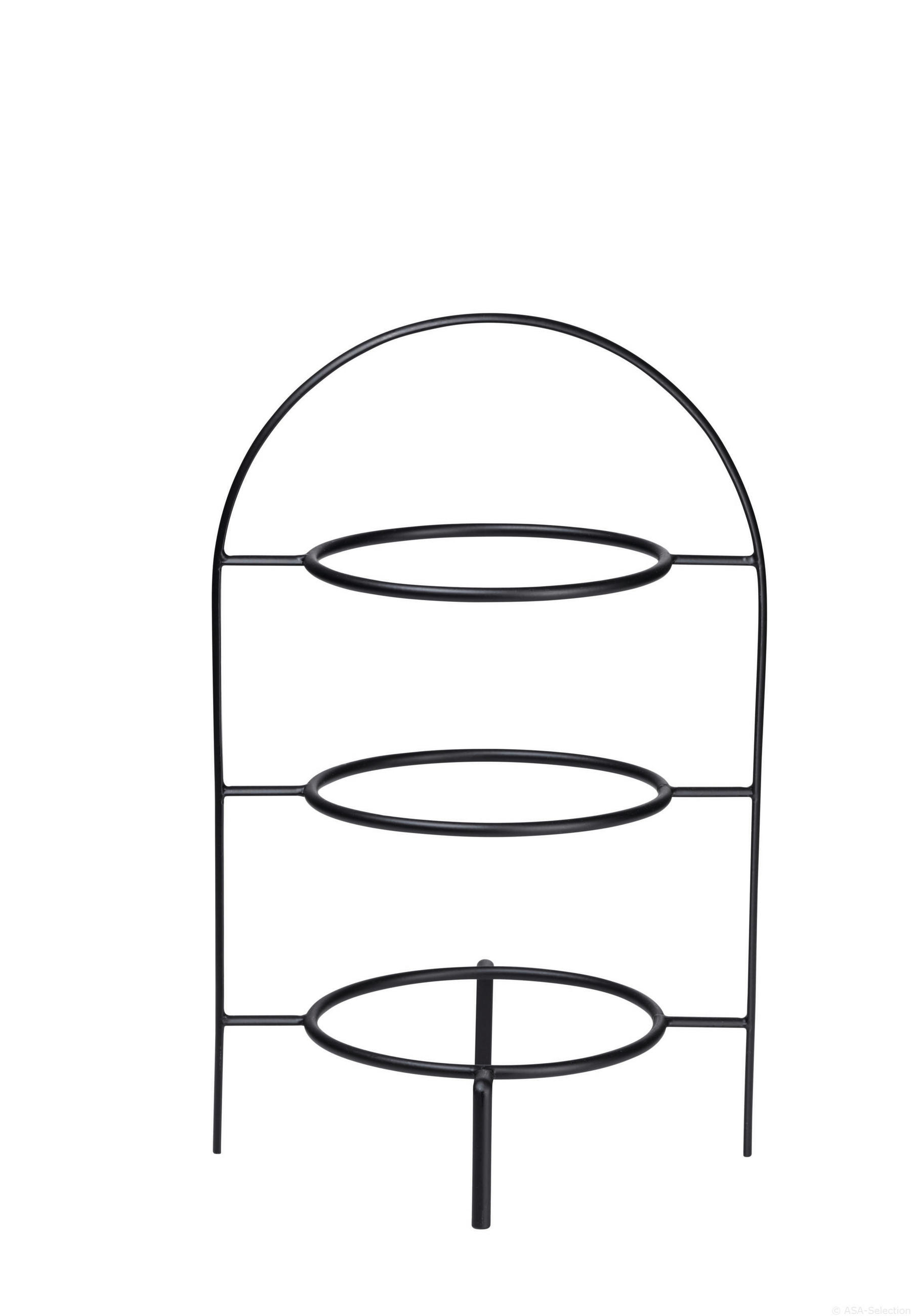 ASA Etagere À Table Ligne Noir 36.5 cm