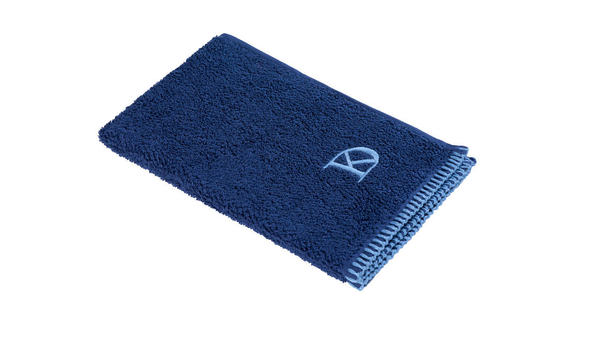 RUČNÍK PRO HOSTY, 30/50 cm, tmavě modrá - tmavě modrá, Konvenční, textil (30/50cm) - Dieter Knoll