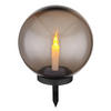 SOLARLEUCHTE 25/25/38,5 cm  - Schwarz/Grau, Basics, Kunststoff (25/25/38,5cm) - Globo