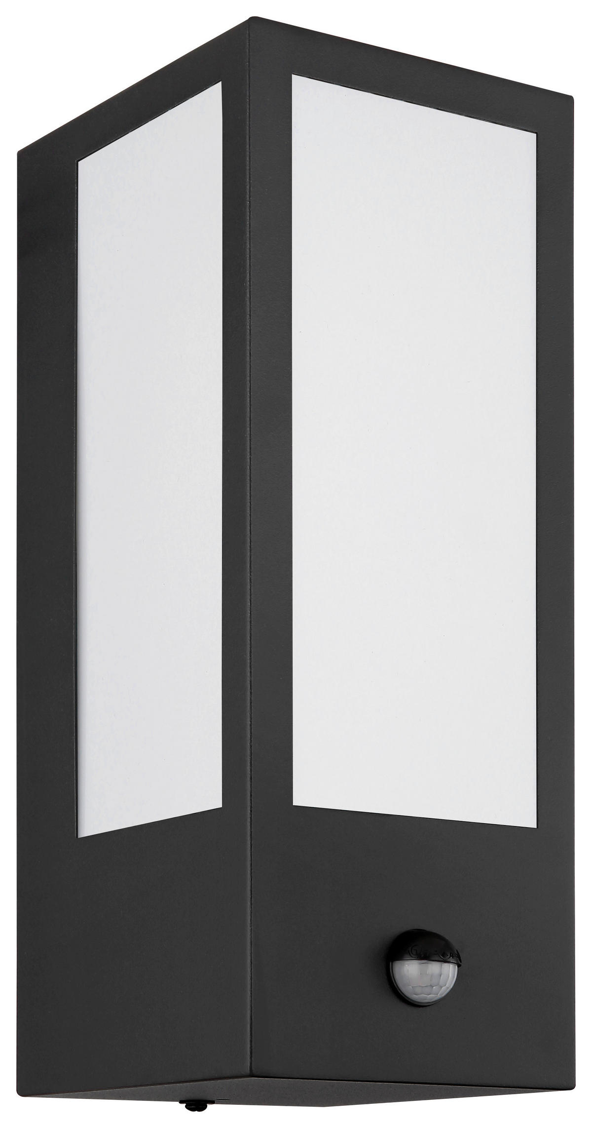 AUSSENLEUCHTE - Opal/Schwarz, Basics, Kunststoff/Metall (12/32cm) - Globo