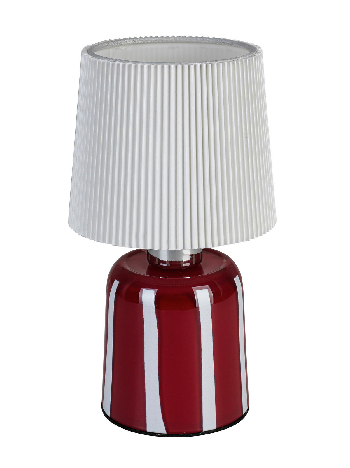 BORDSLAMPA 12/22 cm   - vit/röd, Lifestyle, metall/glas (12/22cm) - Novel