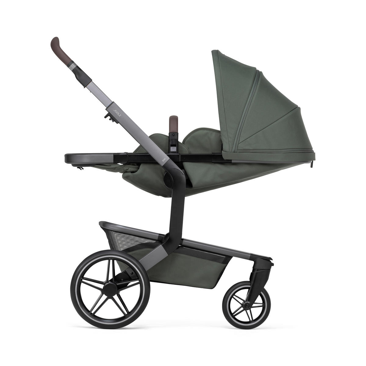 KINDERWAGEN  Day 5  Forest Green  - Olivgrün/Grau, Basics, Textil/Metall (94/60/113cm) - Joolz