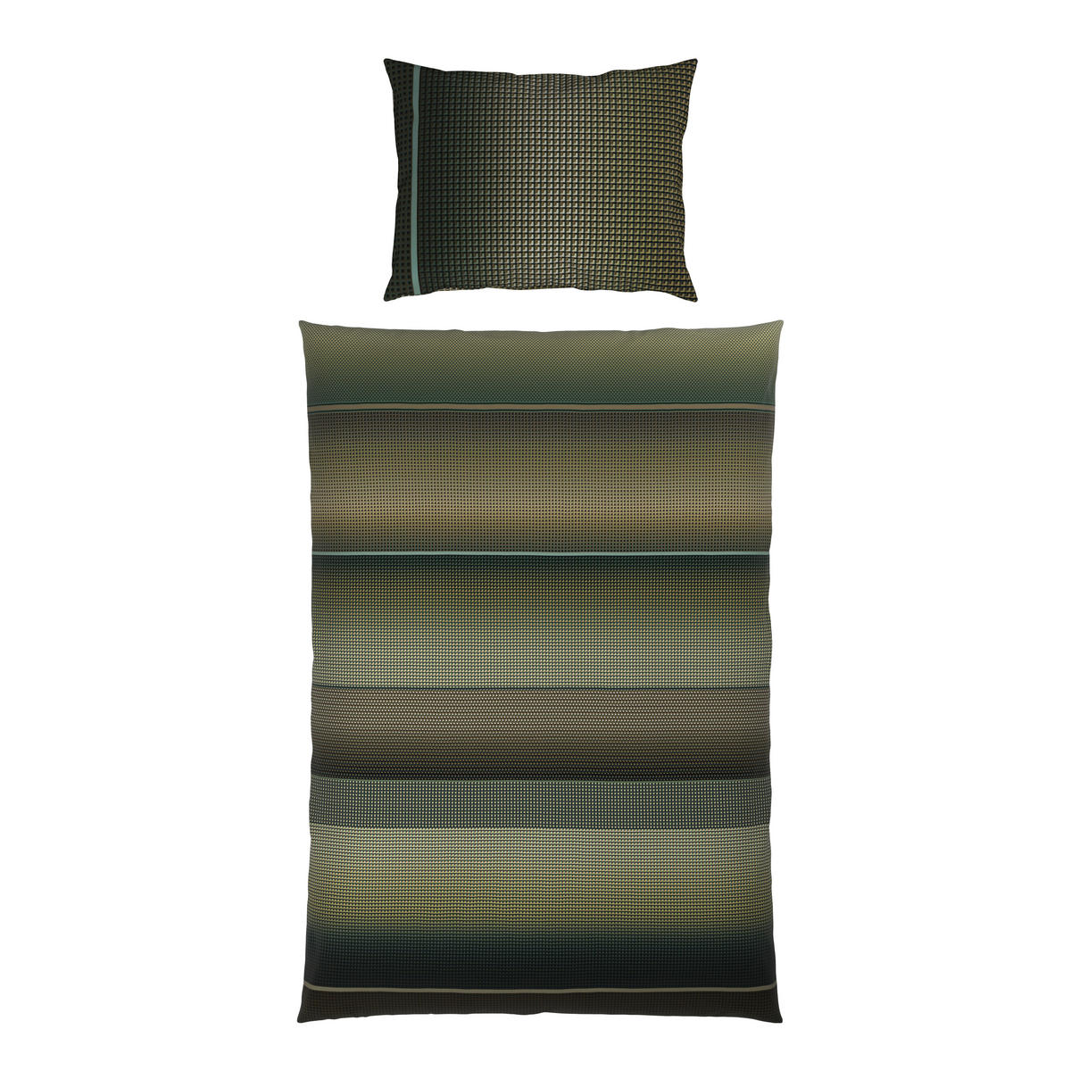 POVLEČENÍ, satén, zelená, 140/200 cm - zelená, Basics, textil (140/200cm) - Novel