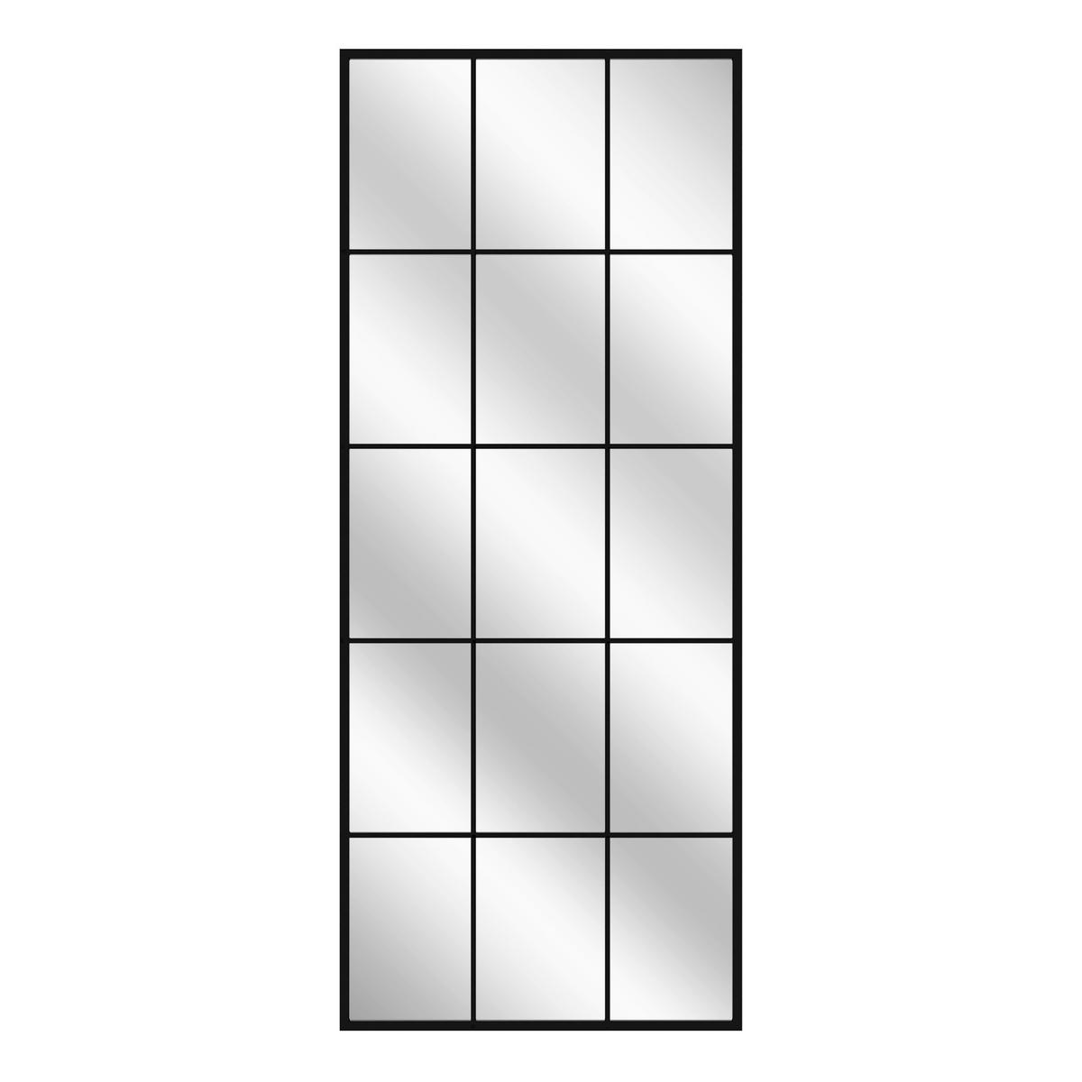 DEKOSPIEGEL  60/150 cm   in rechteckig  - Schwarz, Basics, Glas/Holz (60/150cm)