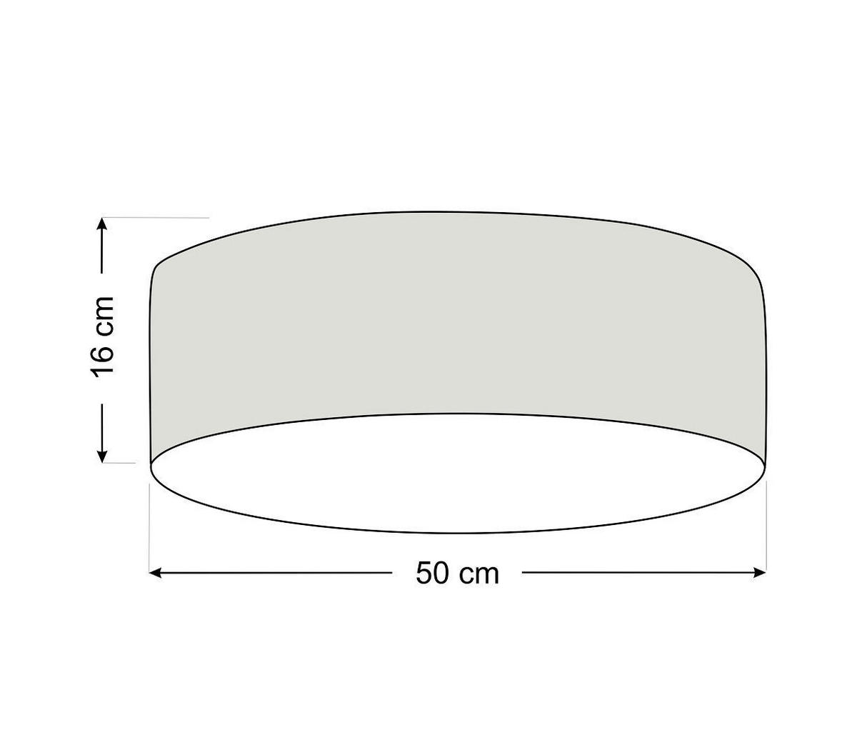 DECKENLEUCHTE Lumi Light 50/20 cm   - Creme, Design, Kunststoff/Textil (50/20cm)