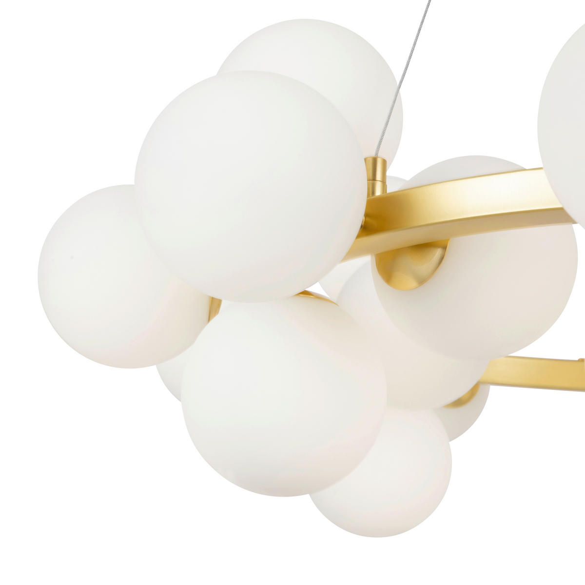 PENDELLEUCHTE  23,8/135,4/69 cm   - Goldfarben, Basics, Glas/Metall (23,8/135,4/69cm) - MAYTONI