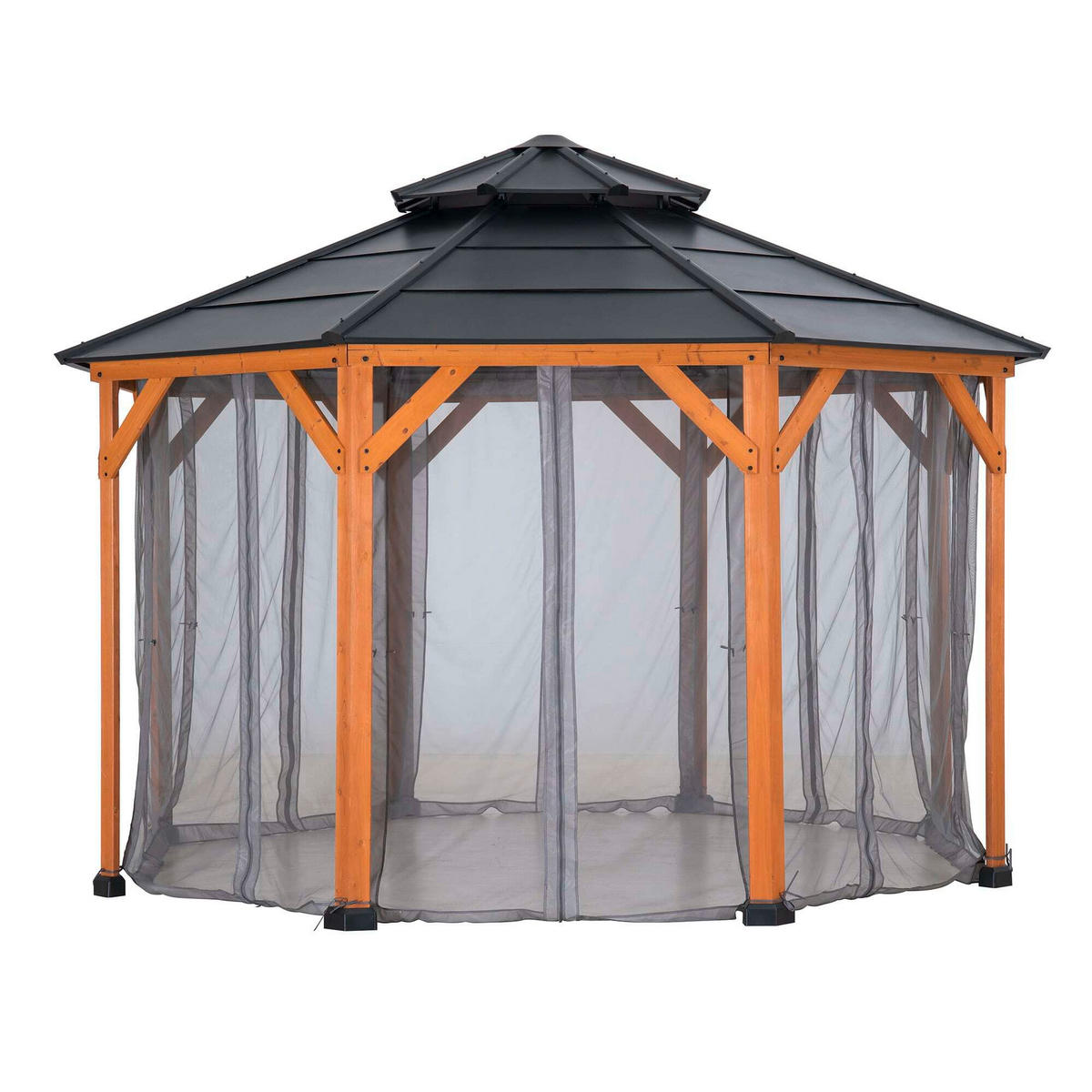 PAVILLON-SEITENTEIL  - Grau, Basics, Textil (147/228cm) - Modante