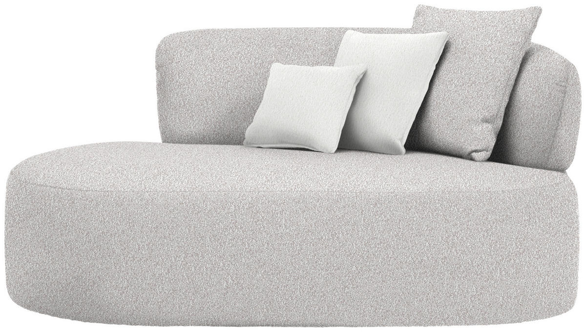 RÉCAMIERE in Bouclé Creme, Beige  - Beige/Creme, MODERN, Kunststoff/Textil (166/86/105cm) - Hom`in