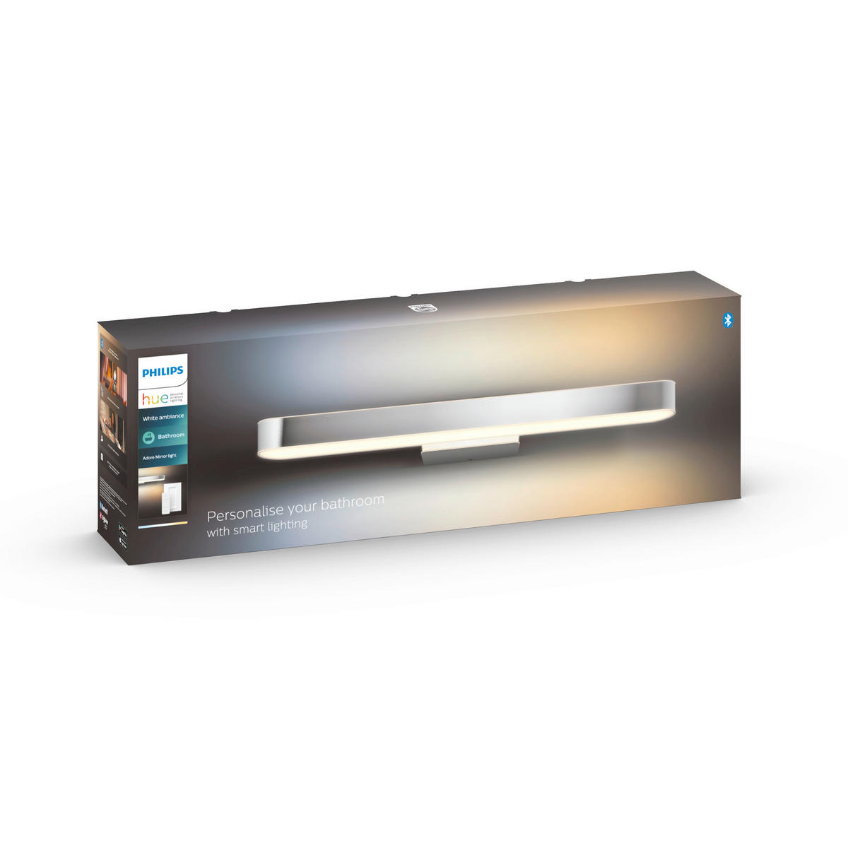 LED-WANDLEUCHTE 59,5/6,4 cm    - Silberfarben, Design, Metall (59,5/6,4cm) - Philips HUE