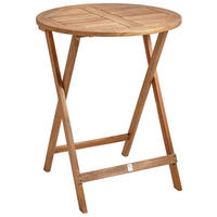 VRTNA MIZA les barva tikovine  - barva tikovine, Natur, les (60/60/72cm) - Ambia Garden