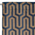FERTIGVORHANG  blickdicht  140/245 cm   - Goldfarben/Petrol, Design, Textil (140/245cm) - Dieter Knoll