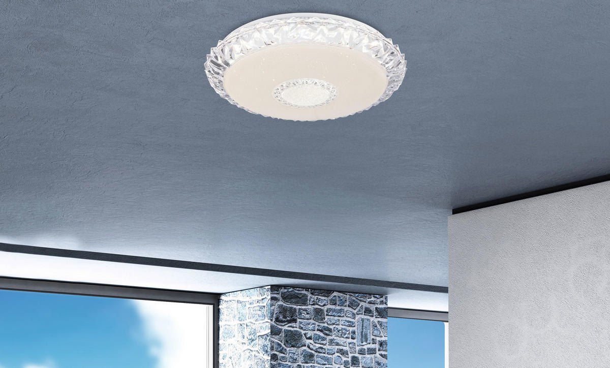 LED-TAKLAMPA 40 W 50/10 cm  - vit, Design, metall/plast (50/10cm) - Globo