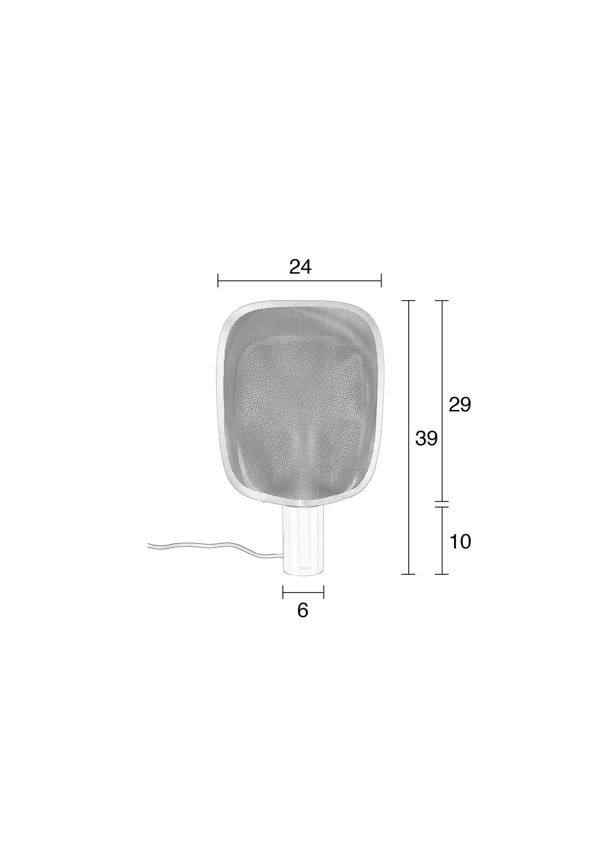 TISCHLEUCHTE - Kupferfarben, Basics, Kunststoff/Metall (24/39/6cm) - Zuiver