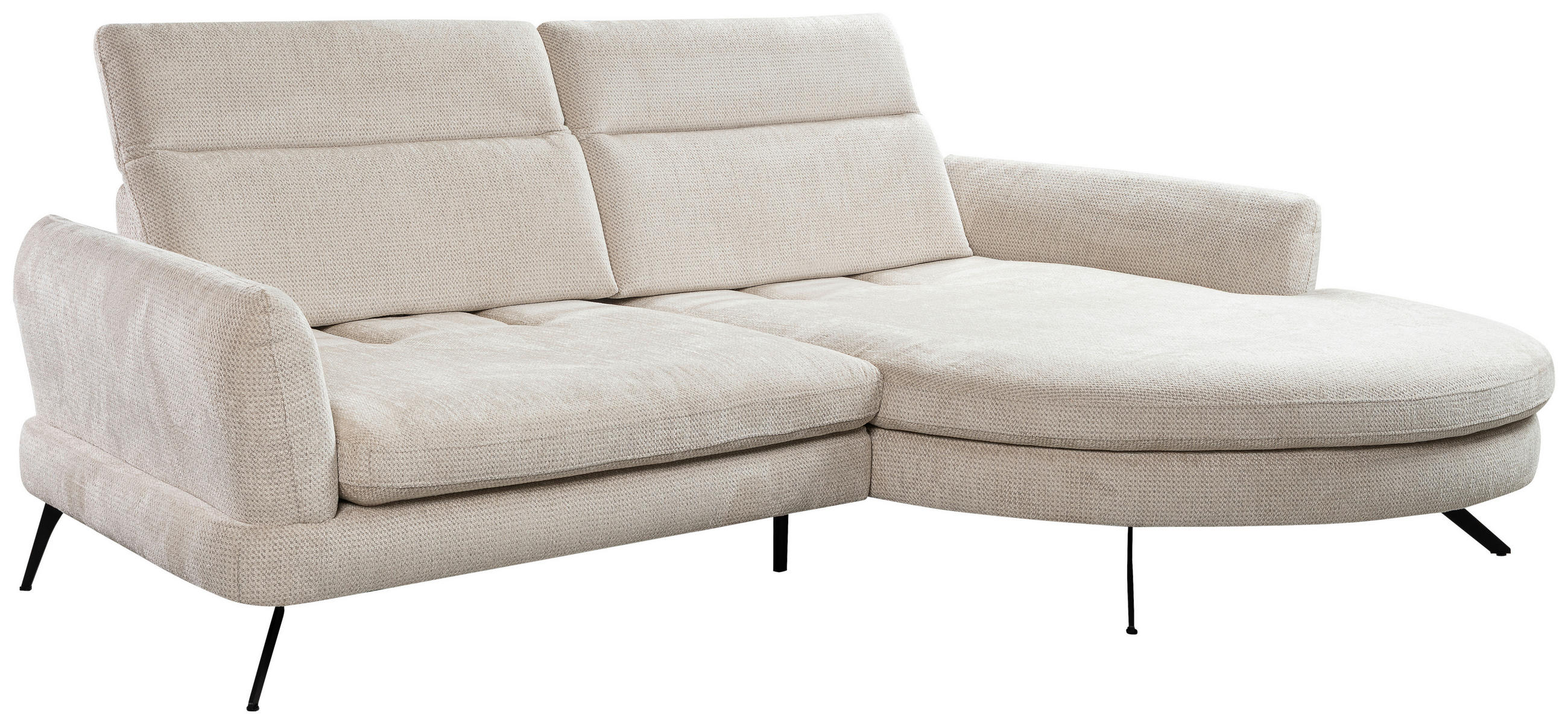 SOFFA i textil greige  - greige/svart, Design, metall/textil (177-198/277cm) - Niels Andersson