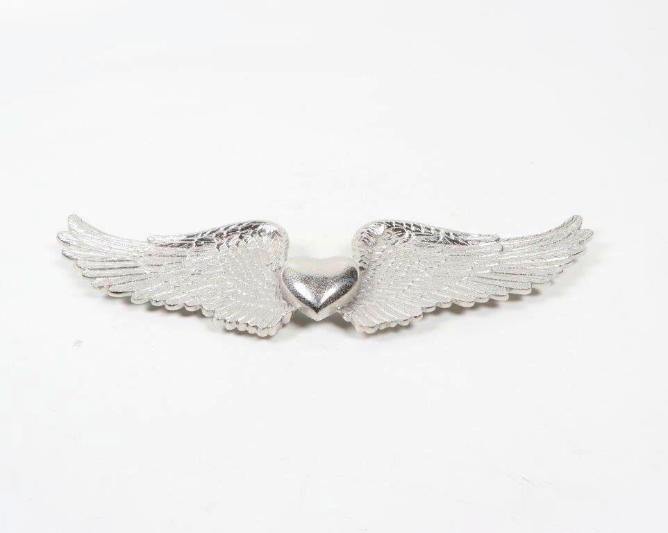 DEKORACE NA ZEĎ 50/16,5/4,5 cm  - barvy niklu, Design, kov (50/16,5/4,5cm) - Ambia Home