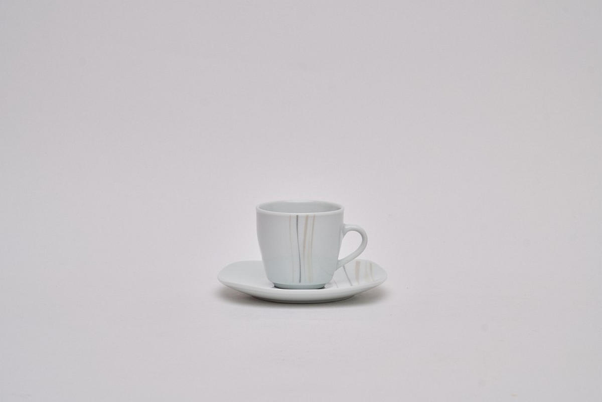 KOMBISERVICE Grau, Weiß, Sandfarben, Beige Concerto 62-teilig 6 Personen  - Sandfarben/Beige, Basics, Keramik - Novel